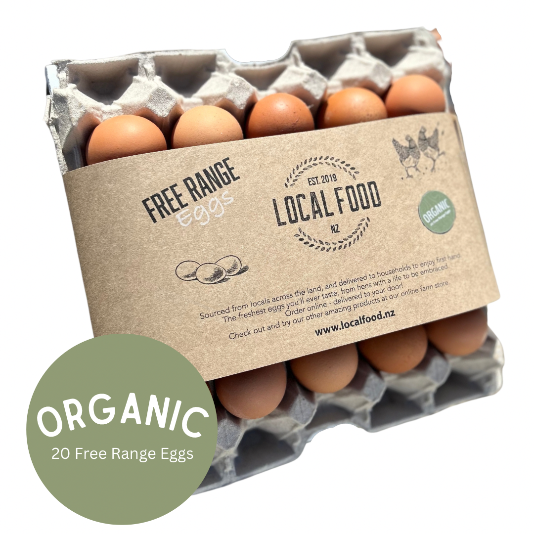 ORGANIC Free Range Eggs – 20 Pack