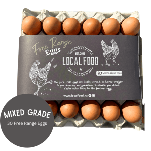 Tray Free Range Mixed Grade Eggs - 30 Cell Tray